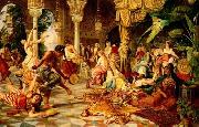 Arab or Arabic people and life. Orientalism oil paintings  509